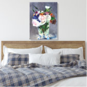 Elegant Flowers in een Kristalvet Canvas Afdruk (Insitu (Slaapkamer))