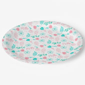 Elegant Flowers Papieren Bordje (Gekanteld)