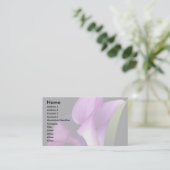 Elegant Flowers Profile Card Visitekaartje (Staand voorkant)