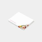 Elegant Flowers Rozen Waterverf Bloemen Kleurrijk Post-it® Notes (Schuin)