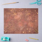 Elegant  Flowers Sparkles on Paper Texture Tissuepapier (Craft)