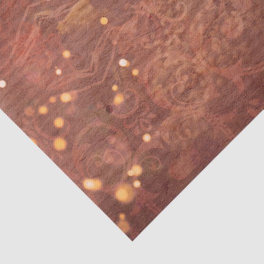 Elegant  Flowers Sparkles on Paper Texture Tissuepapier (Detail)