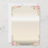 Elegant Flowers Teapot Vrijgezellenfeest Kaart (Achterkant)