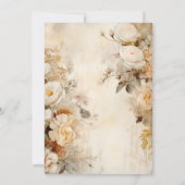 Elegant Flowers  Theme 50th Birthday Kaart (Achterkant)