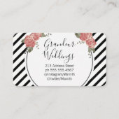 Elegant Flowers/Vintage Visitekaartje (Voorkant)