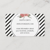 Elegant Flowers/Vintage Visitekaartje (Achterkant)