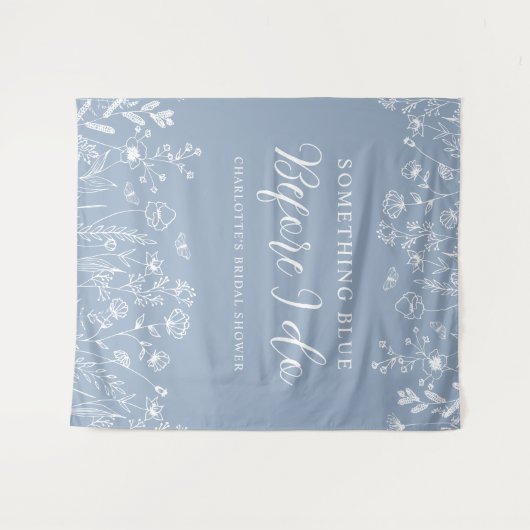 Elegant Flowers Vrijgezellenfeest Achtergrond Wandkleed (Voorkant (horizontaal))