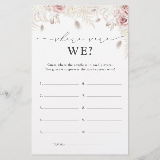 Elegant Flowers Waar Waren We Vrijgezellenfeest Ga (Voorkant)