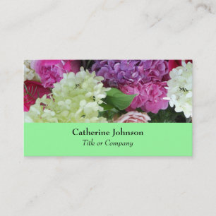 Elegant Flowers Wedding Planner of Florist Visitekaartje