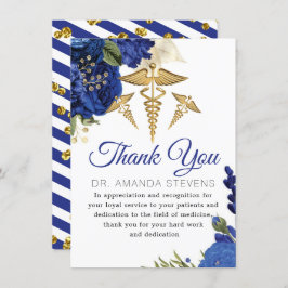 Elegant Flowery Doctor Hartelijk dank Bedankkaart