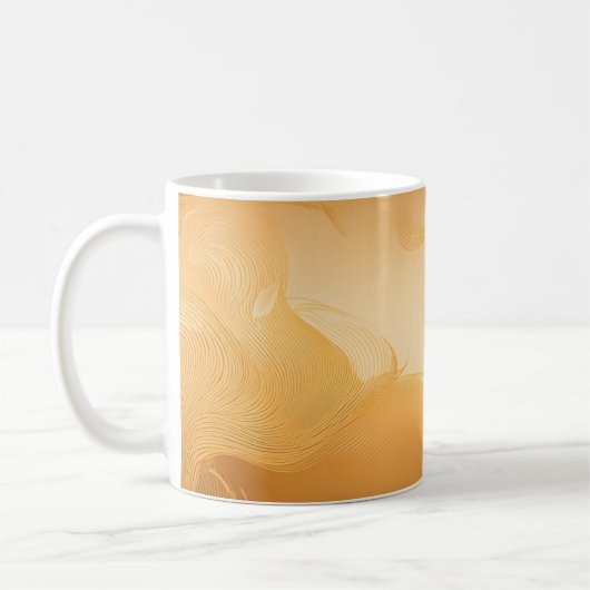 Elegant Flowing Pattern Design Mugs Koffiemok (Links)