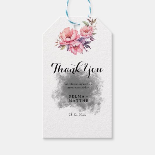 Elegant Floy bedankings cadeau Cadeaulabel (Voorkant)