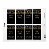 Elegant fluistert wijn label (Full Sheet)