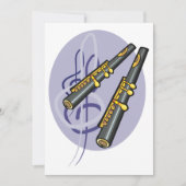 Elegant fluit duet muziek muziekinstrument kaart (Voorkant)