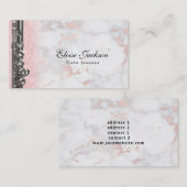 Elegant fluit lessen ontwerp visitekaartje (Voorkant / Achterkant)