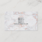 Elegant fluit lessen ontwerp visitekaartje (Achterkant)