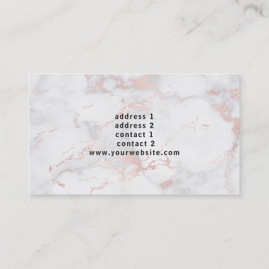 Elegant fluit lessen ontwerp visitekaartje (Achterkant)