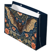 Elegant Flying Bat William Morris geïnspireerd Blo Groot Cadeauzakje (Voorkant Gekanteld)
