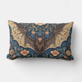 Elegant Flying Bat William Morris geïnspireerd Blo Kussen