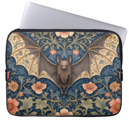 Elegant Flying Bat William Morris geïnspireerd Blo Laptop Sleeve