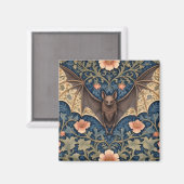 Elegant Flying Bat William Morris geïnspireerd Blo Magneet (Voorkant / Achterkant)
