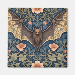 Elegant Flying Bat William Morris geïnspireerd Blo Magneet