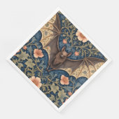 Elegant Flying Bat William Morris geïnspireerd Blo Servet (Hoek)