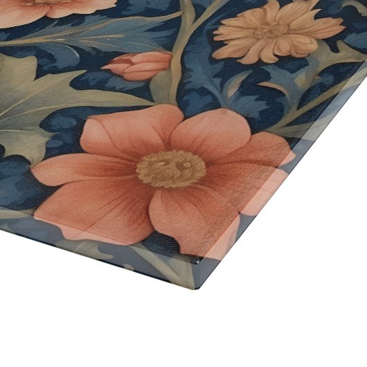 Elegant Flying Bat William Morris geïnspireerd Blo Snijplank (Hoek)