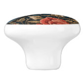 Elegant Flying Hummingbird William Morris geïnspir Keramische Knop (Zijkant)