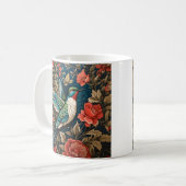 Elegant Flying Hummingbird William Morris geïnspir Koffiemok (Voorkant links)
