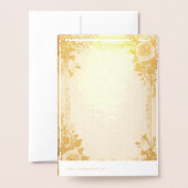 Elegant Foil Card – Vintage Rose Design Folie Kaarten (Met envelop)