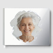 Elegant Foil Funeral Guest Book Photo Memory Book Gastenboek (Voorkant)