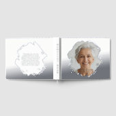 Elegant Foil Funeral Guest Book Photo Memory Book Gastenboek (Volledig)