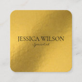 Elegant foil gold modern visitekaartje (Voorkant)