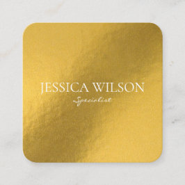 Elegant foil gold modern visitekaartje
