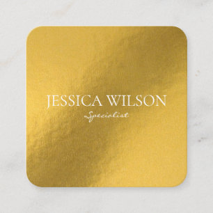 Elegant foil gold modern visitekaartje