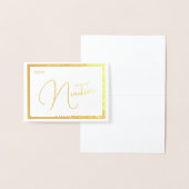 Elegant Foil Wedding Table Number Tent - NINETEEN Folie Kaarten (Display)