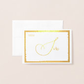 Elegant Foil Wedding Table Number Tent - SIX Folie Kaarten (Met envelop)