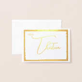 Elegant Foil Wedding Table Number Tent - THIRTEEN Folie Kaarten (Met envelop)