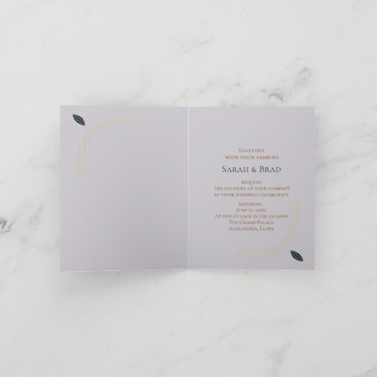 Elegant Folded Invitation (Binnen)