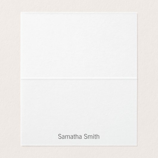 Elegant Folded Notecards Visitekaartje (Binnenkant ongevouwen)