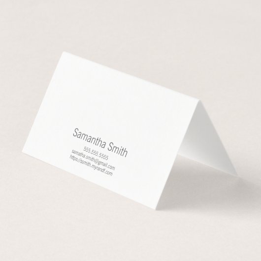 Elegant Folded Notecards Visitekaartje (Achterkant)