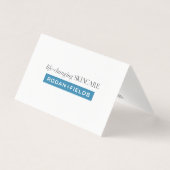 Elegant Folded Notecards Visitekaartje (Voorkant)
