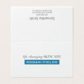 Elegant Folded Notecards Visitekaartje (Buitenkant ongevouwen)