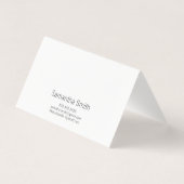 Elegant Folded Notecards Visitekaartje (Achterkant)