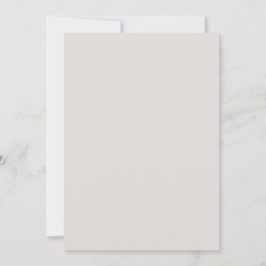 Elegant Foliage Cream Bride Parents Wedding Matte Kaart (Achterkant)