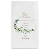Elegant Foliage & Gold Wedding Favor Hartelijk dan Klein Cadeauzakje (Achterkant)