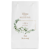Elegant Foliage & Gold Wedding Favor Hartelijk dan Klein Cadeauzakje (Voorkant)