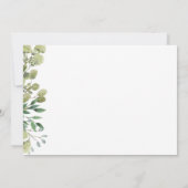 Elegant Foliage & goudparelbruiloft Bedankkaart (Achterkant)