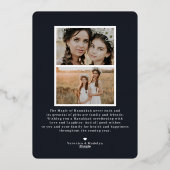 Elegant Foliage | Hanukkah Photo Collage Kaart (Achterkant)